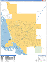 Lake Havasu City Wall Map Basic Style 2026